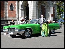 Cadillac DeVille - Pojazd retro, pojazd do ślubu, zabytkowy pojazd do ślubu, limuzyna do ślubu, auto do ślubu